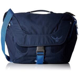 Osprey Flapjill Messenger Bag Crossbody Tote Laptop Satchel Blue 15”